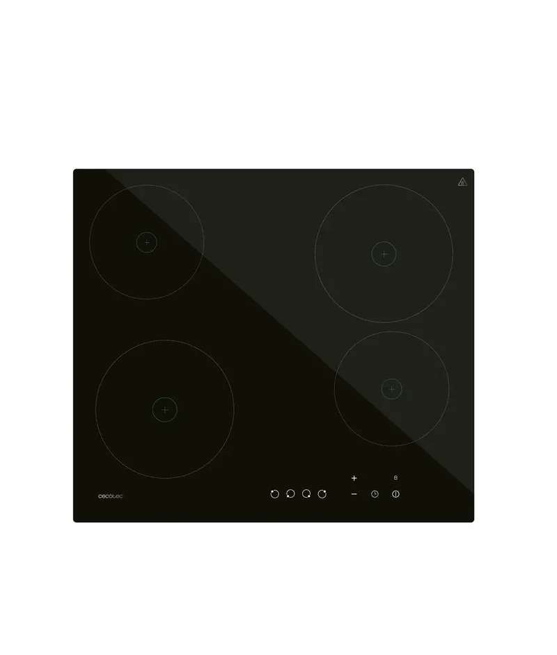 Placa Vitrocerámica 4 Fuegos: Potencia 6000W, Seguridad Infantil y Control Táctil de Cecotec
