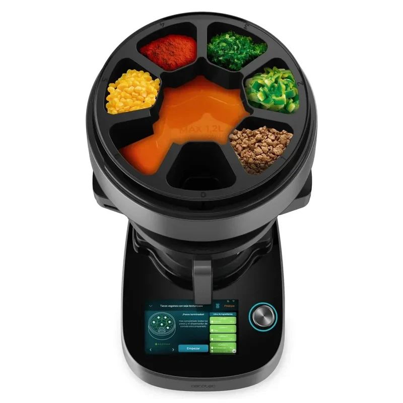 Robot de Cocina Todo en Uno con Autodispensador y 45 Funciones Revolucionarias de Cecotec