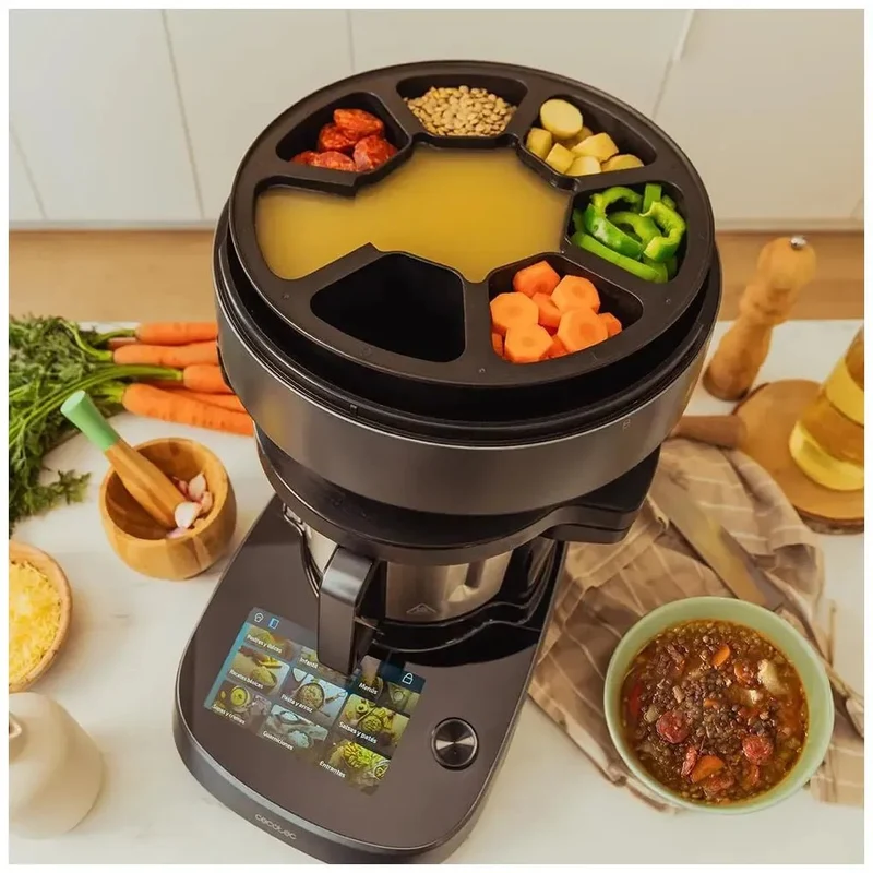 Robot de Cocina Todo en Uno con Autodispensador y 45 Funciones Revolucionarias de Cecotec