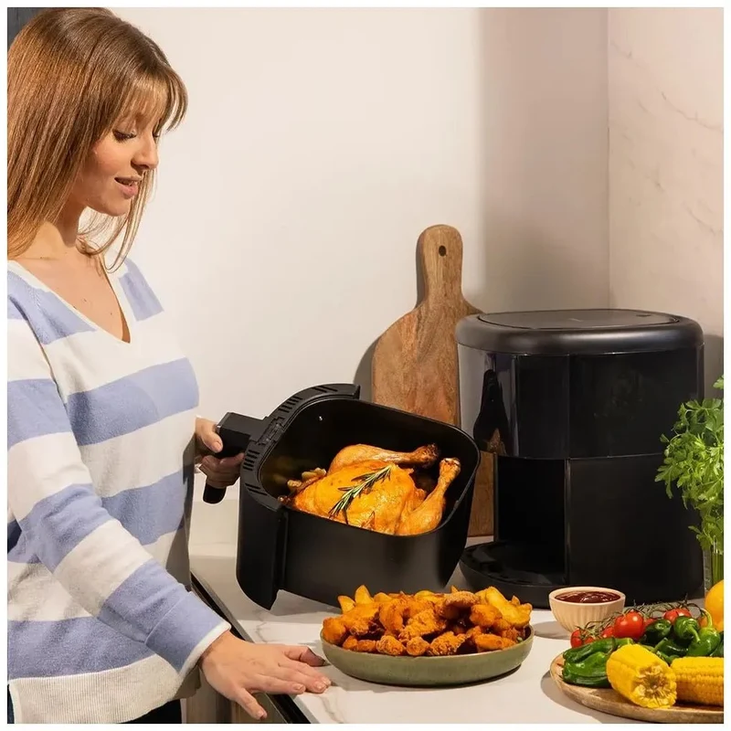 Freidora Digital 6L con Tecnología PerfectCook para Cocción Saludable y Crujiente de Cecotec
