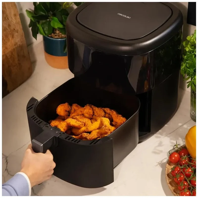 Freidora Digital 6L con Tecnología PerfectCook para Cocción Saludable y Crujiente de Cecotec