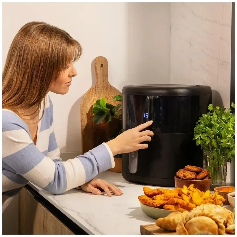 Freidora Digital 6L con Tecnología PerfectCook para Cocción Saludable y Crujiente de Cecotec