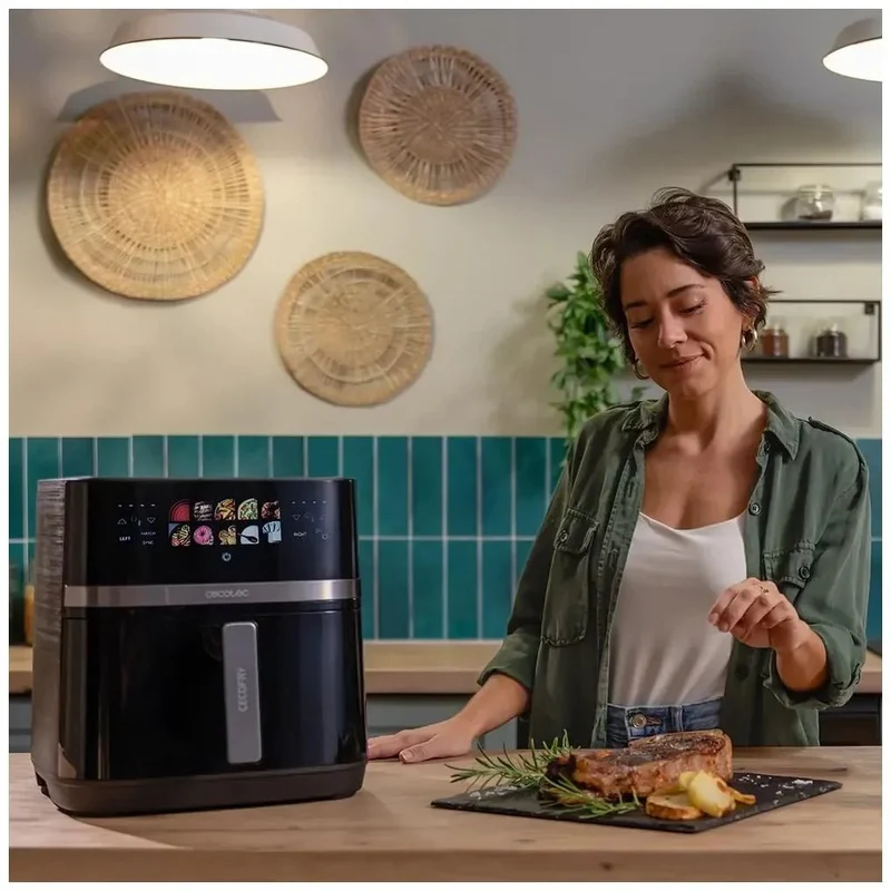 Freidora de Aire 3 en 1: Cocción Saludable con Doble Resistencia y 8L de Capacidad de Cecotec