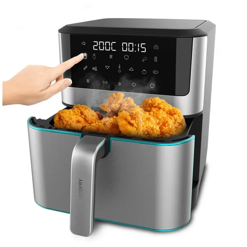 Freidora de aire 8L con tecnología PerfectCook y potencia de 1800W para cocina saludable Cecotec