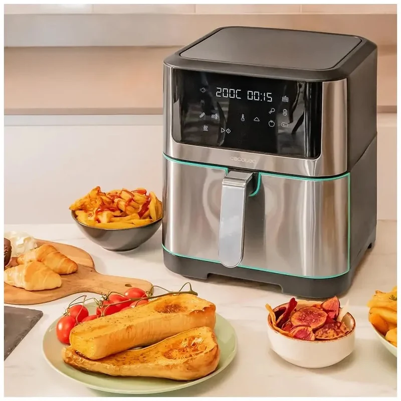 Freidora de aire 8L con tecnología PerfectCook y potencia de 1800W para cocina saludable Cecotec