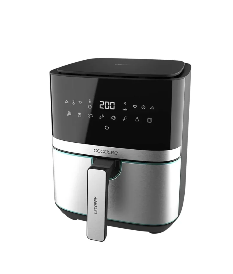 Freidora Dietética Inoxidable 5.5L con Tecnología PerfectCook y 8 Modos de Cecotec