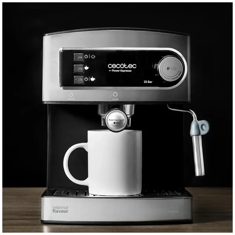 Cafetera Express 20 Bares: Prepara el Espresso y Cappuccino Perfectos desde la Comodidad de tu Hogar con Cecotec