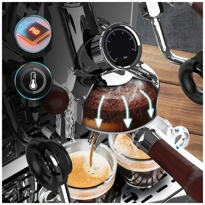 Cafetera Espresso Profesional Baristeo Iconic: Sabor y Crema Perfectos para Baristas de Cecotec