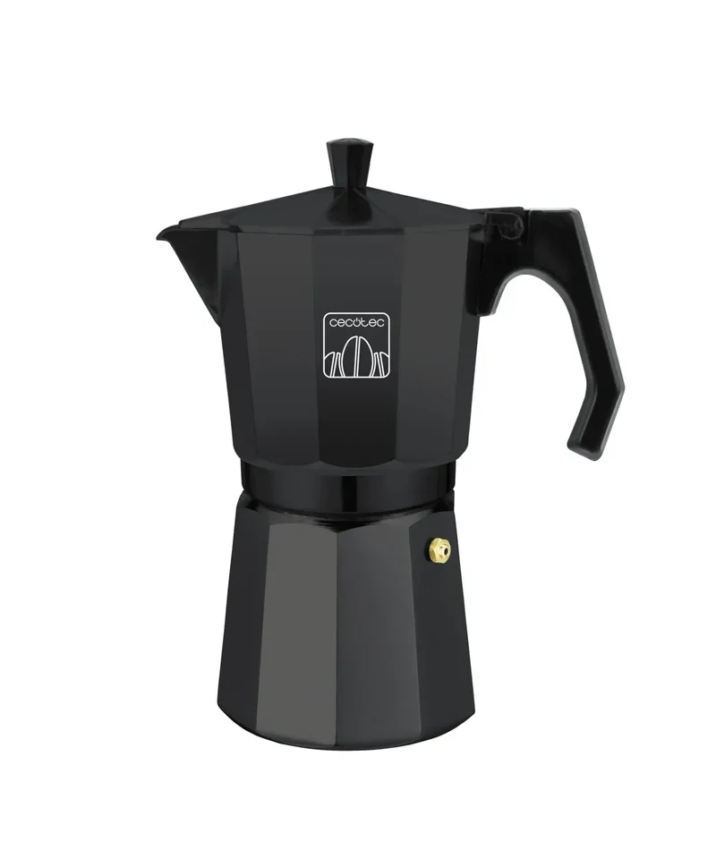 Cafetera Italiana Mokclassic 600 Black: Aroma y Cuerpo Perfecto para 6 Tazas de Cecotec
