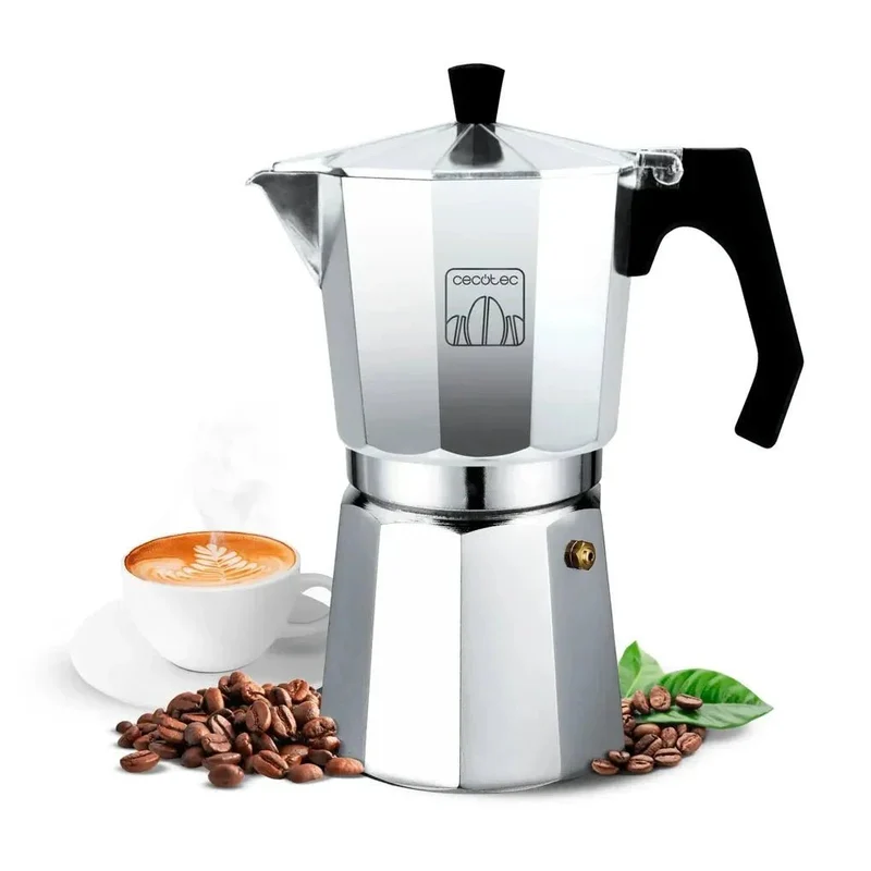 Cafetera Italiana de Aluminio para 3 Tazas: Aroma y Cuerpo Perfectos de Cecotec
