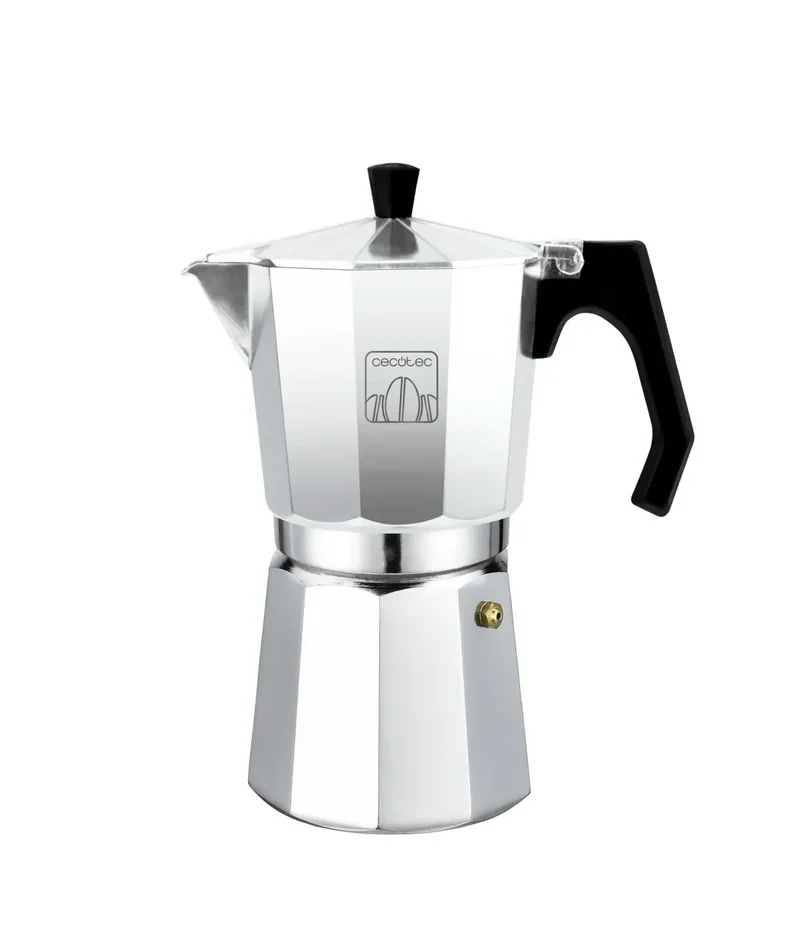 Cafetera Moka Italiana de Aluminio para 6 Tazas, Compatible con Todas las Cocinas de Cecotec