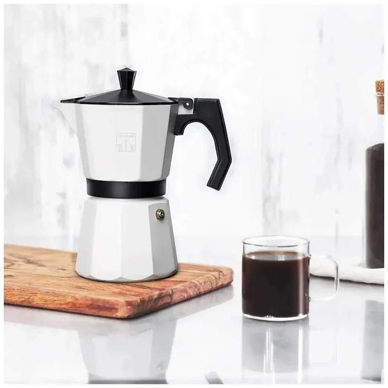 Cafetera Italiana Beige 3 Tazas: Aroma y Cuerpo Perfecto para Todo Tipo de Cocina de Cecotec