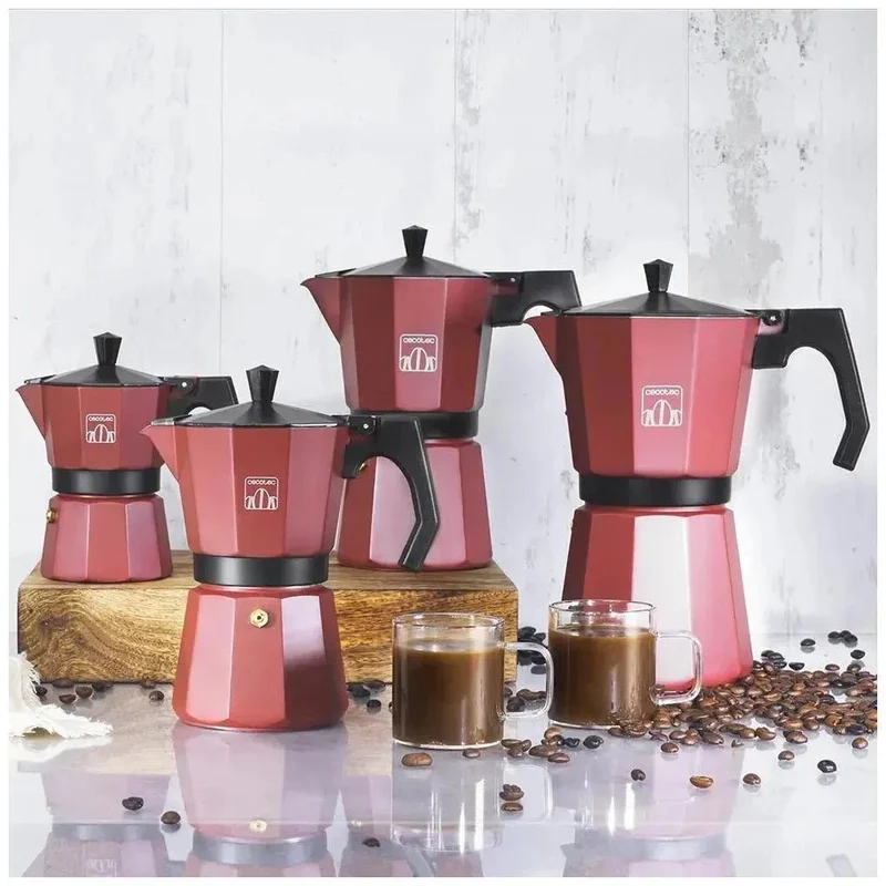 Cafetera Italiana Granate para 12 Tazas: Elegancia y Versatilidad en tu Cocina de Cecotec
