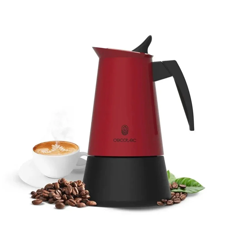 Cafetera Italiana Piccolina 200 Red: Elegancia y Calidad para 2 Tazas de Café de Cecotec
