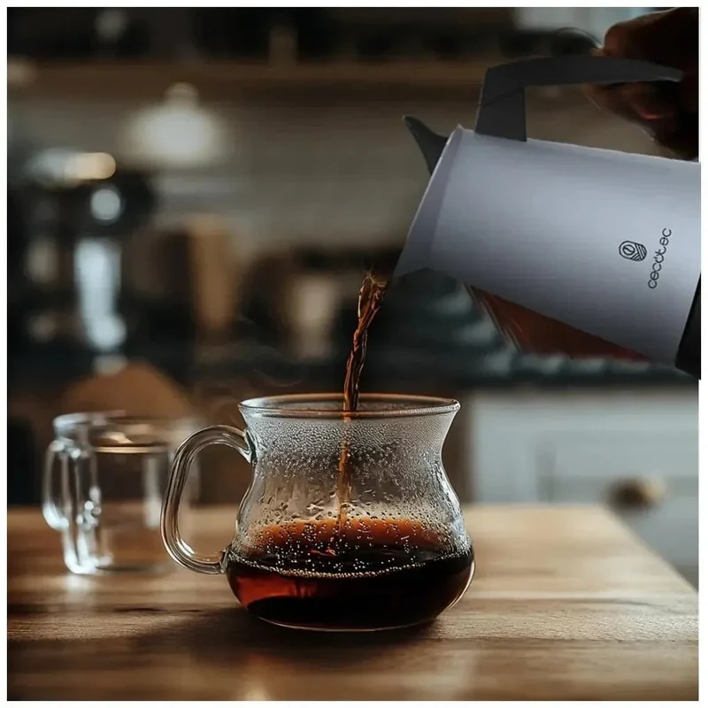 Cafetera Italiana Piccolina 400 Blue: Elegancia y Versatilidad en Acero Inoxidable de Cecotec