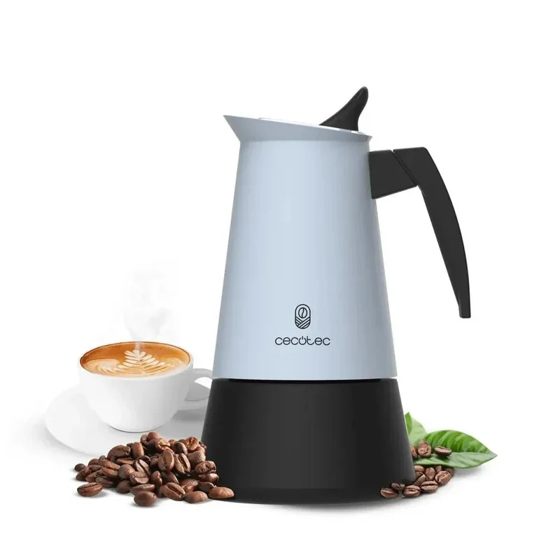 Cafetera Italiana Piccolina 600 Blue: Elegancia y Versatilidad para 6 Tazas de Cecotec