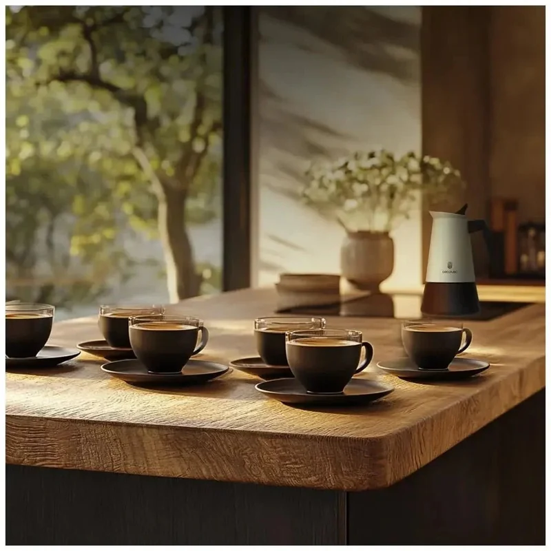 Cafetera Italiana Piccolina 600 Blue: Elegancia y Versatilidad para 6 Tazas de Cecotec