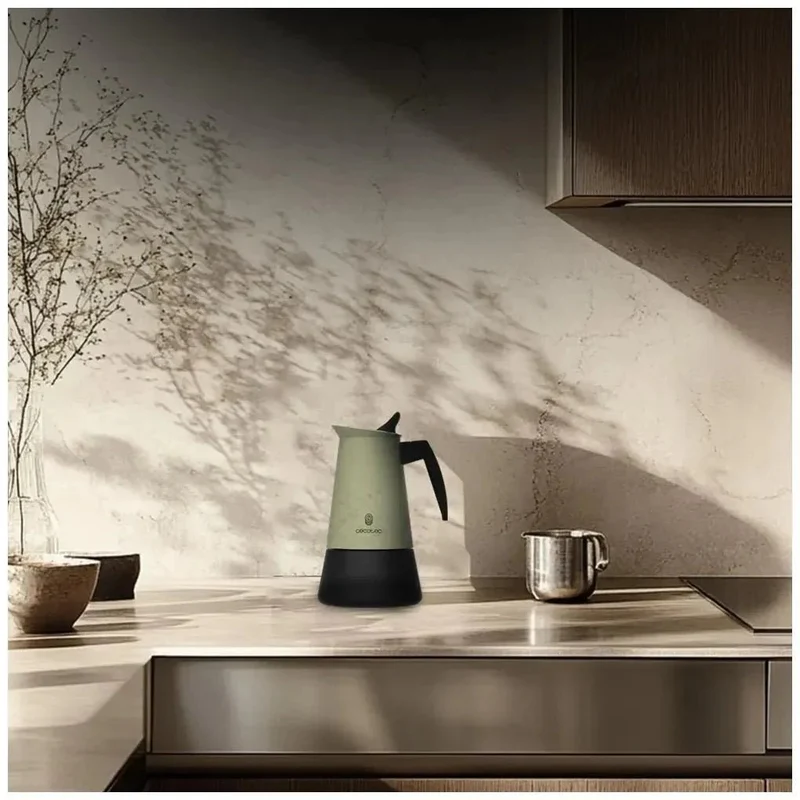 Cafetera Italiana Piccolina 600 Green: Elegancia y Versatilidad para 6 Tazas de Cecotec