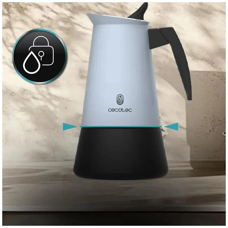 Cafetera Italiana Piccolina 900 Blue: Elegancia y Calidad para 10 Tazas de Café de Cecotec