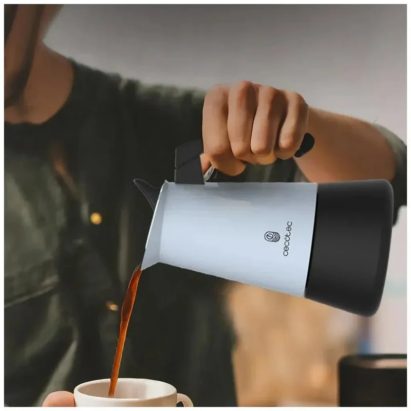 Cafetera Italiana Piccolina 900 Blue: Elegancia y Calidad para 10 Tazas de Café de Cecotec