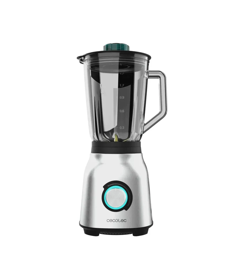 Batidora de Vaso 1800W con Cuchillas de Titanio y Jarra de Vidrio 1.5L de Cecotec