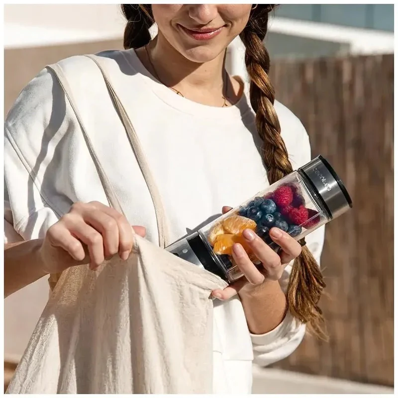 Batidora Portátil WanderlustMix: Potente, Compacta y con Cuchillas de Titanio de Cecotec