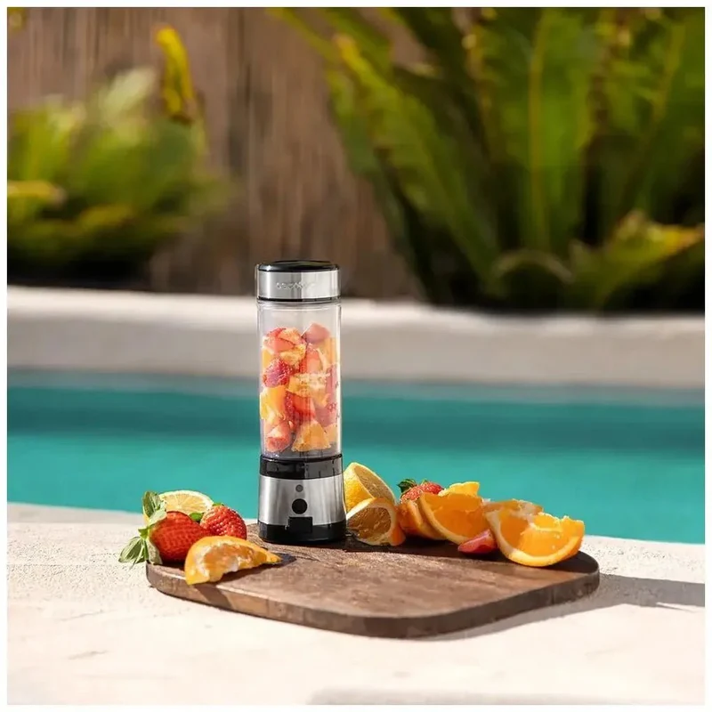 Batidora Portátil WanderlustMix: Potente, Compacta y con Cuchillas de Titanio de Cecotec