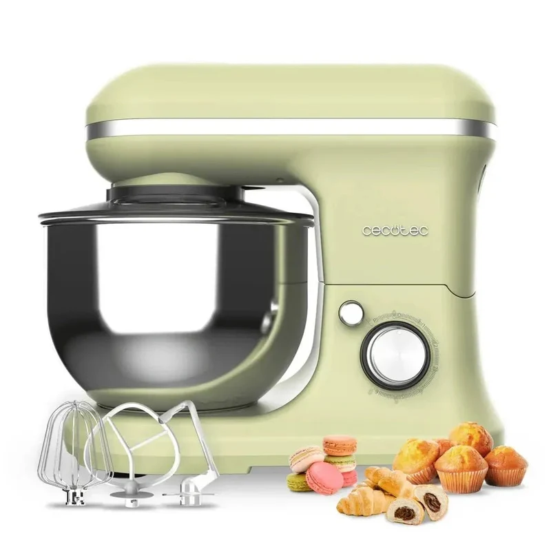 Batidora Amasadora 5L Verde: Elegancia, Potencia y Seguridad para tu Cocina de Cecotec
