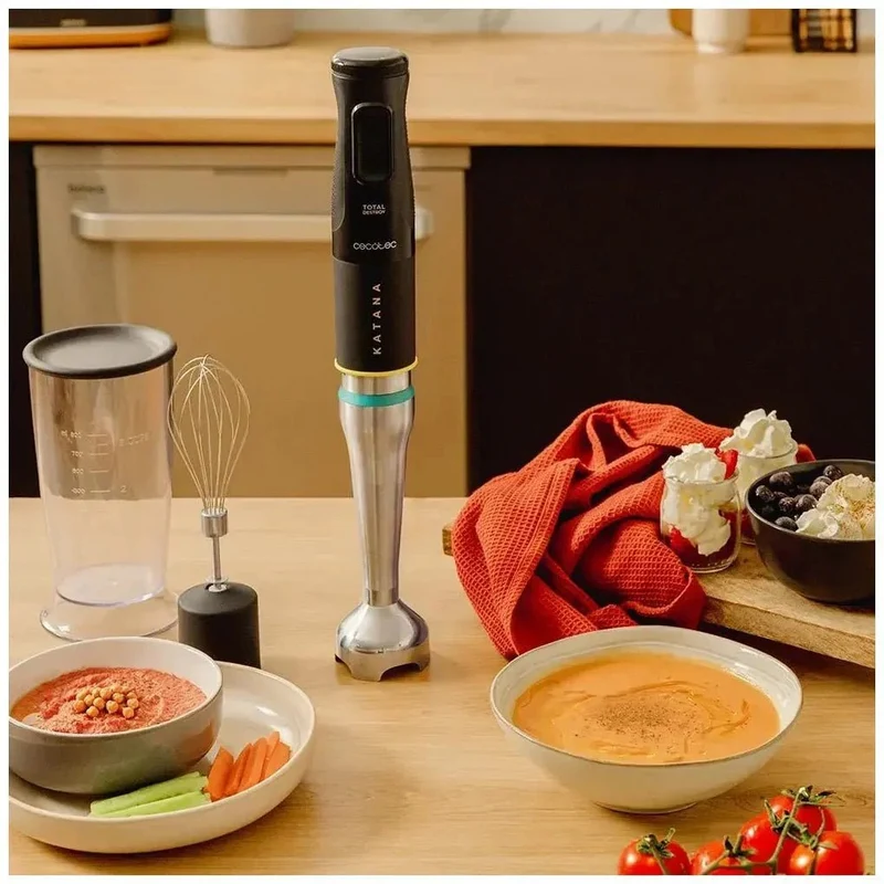 Batidora de Mano 1500W con Tecnología TotalDestroy y Accesorios Completos para una Cocción Perfecta de Cecotec