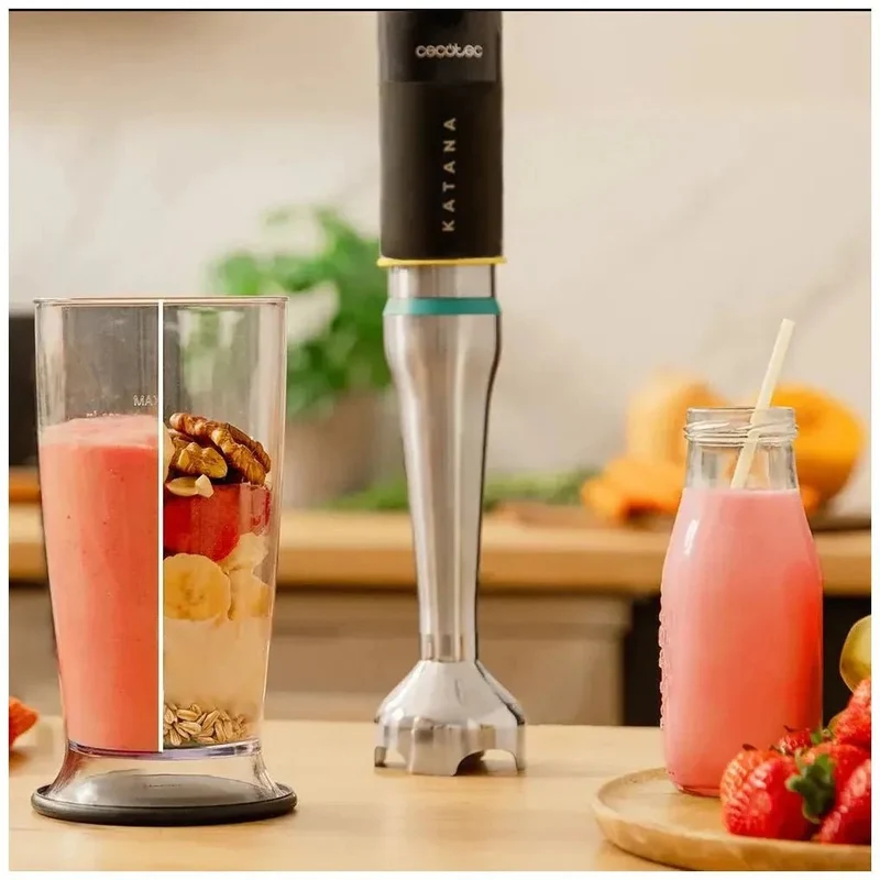 Batidora de Mano 1500W con Innovadora Tecnología TotalDestroy y Accesorios Completos de Cecote