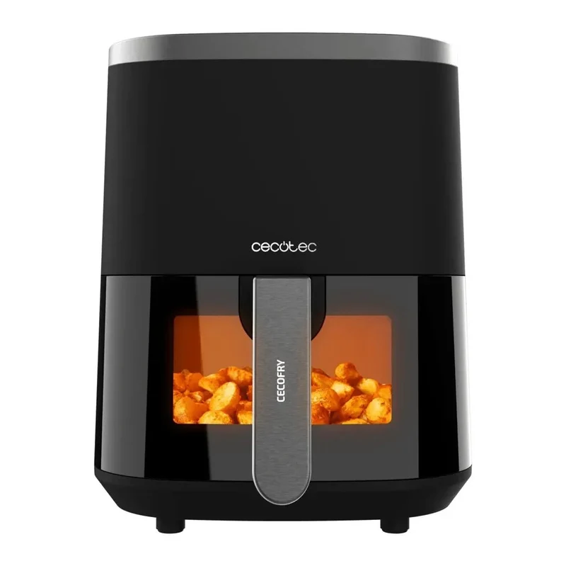 Freidora de Aire Saludable 1400W con Ventana y 9 Menús Preconfigurados de Cecotec