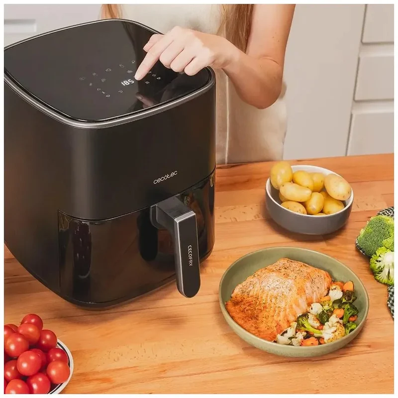 Freidora Dietética 5.5L con Tecnología PerfectCook y 9 Menús Preconfigurados de Cecotec