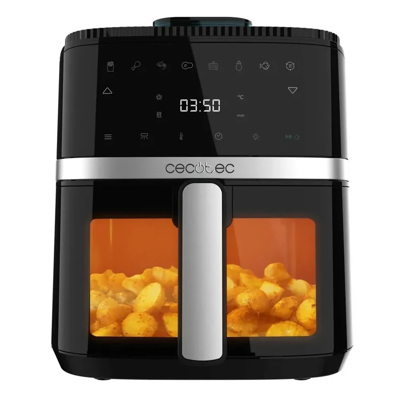 Freidora de Aire 5L con Spray de Agua y Tecnología Healthy Crispy, 1500W de Cecotec