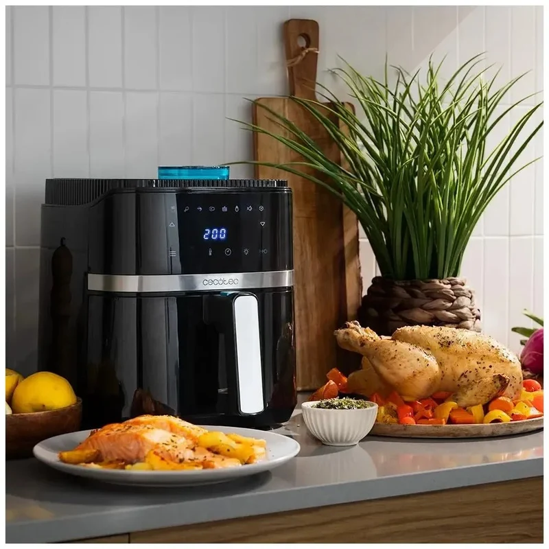 Freidora de Aire 5L con Spray de Agua y Tecnología Healthy Crispy, 1500W de Cecotec