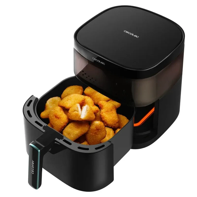 Freidora de Aire 3 en 1 con Doble Resistencia y Capacidad de 6L para Cocción Saludable de Cecotec