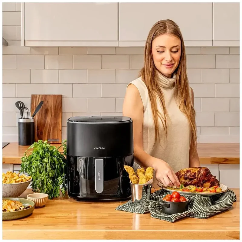 Freidora de Aire Digital 1700W con Tecnología PerfectCook y 6.5L de Capacidad de Cecotec