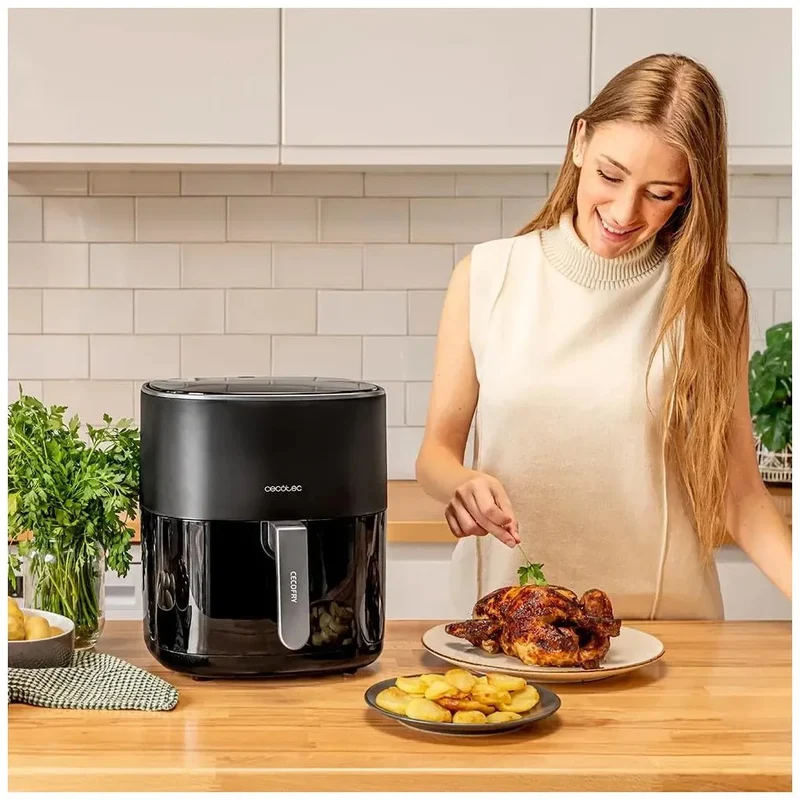 Freidora de Aire Digital 1700W con Tecnología PerfectCook y 6.5L de Capacidad de Cecotec