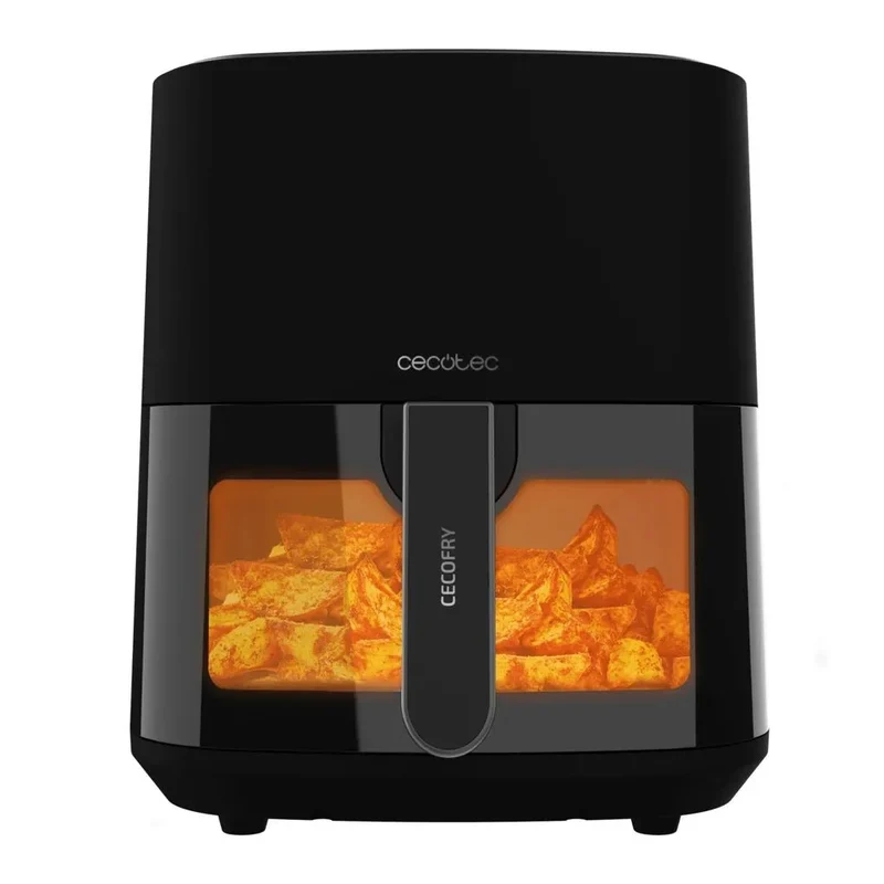 Freidora de Aire 5.5L con Ventana y Tecnología PerfectCook para Cocción Saludable de Cecotec