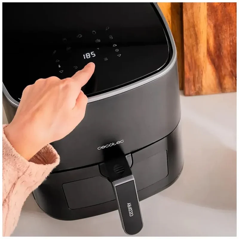 Freidora de Aire 5.5L con Ventana y Tecnología PerfectCook para Cocción Saludable de Cecotec