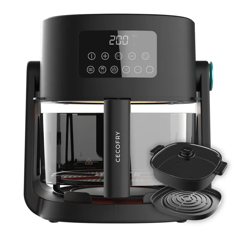 Freidora de Aire 3 en 1: Fríe, Cocina y Guisar con 6 Menús y 1500W de Cecotec