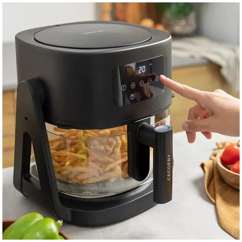 Freidora de Aire 3 en 1: Fríe, Cocina y Guisar con 6 Menús y 1500W de Cecotec
