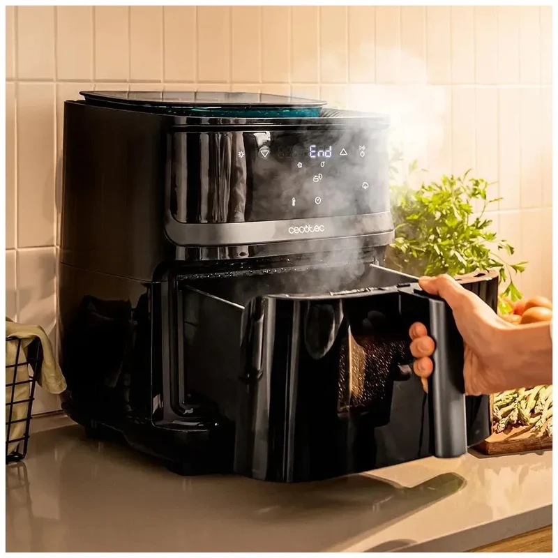 Freidora de Aire y Vapor 4 en 1: Cocina Saludable con 7L y 1700W de Potencia de Cecotec