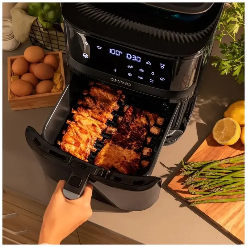 Freidora de Aire y Vapor 4 en 1: Cocina Saludable con 7L y 1700W de Potencia de Cecotec