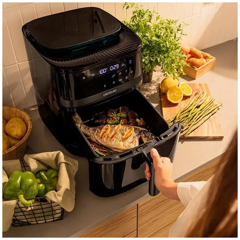 Freidora de Aire y Vapor 4 en 1: Cocina Saludable con 7L y 1700W de Potencia de Cecotec