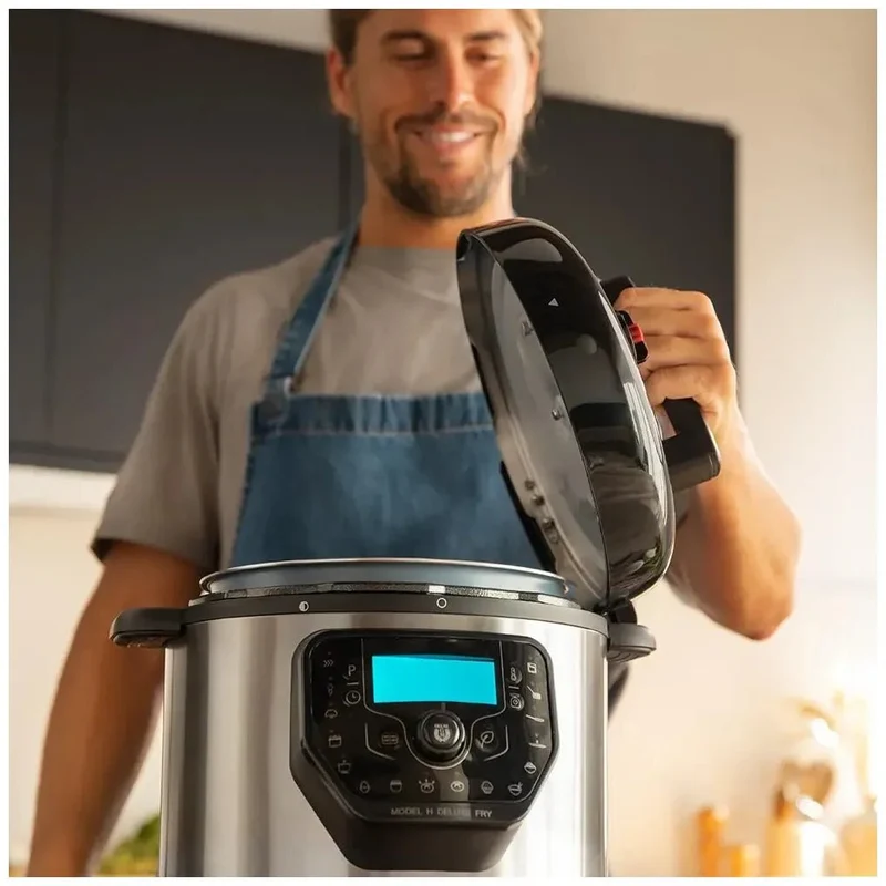 Olla GM H Deluxe Fry 6L: Innovación y Salud en tu Cocina con Freidora de Aire de Cecotec