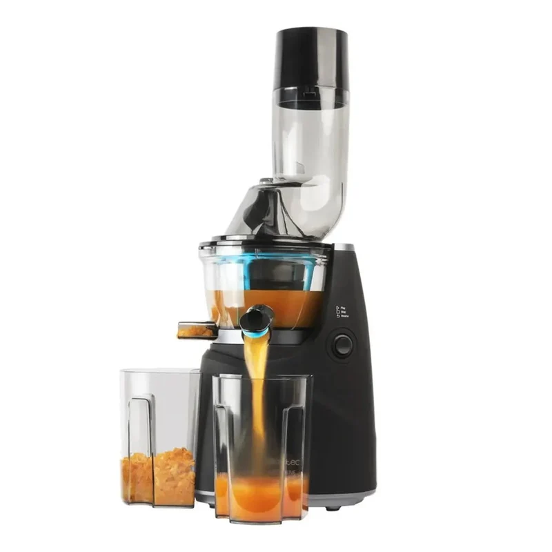 Licuadora de Prensa Fría 250W con Canal XL y Velocidad Lenta para Jugos Nutritivos de Cecotec