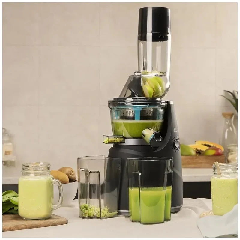 Licuadora de Prensa Fría 250W con Canal XL y Velocidad Lenta para Jugos Nutritivos de Cecotec