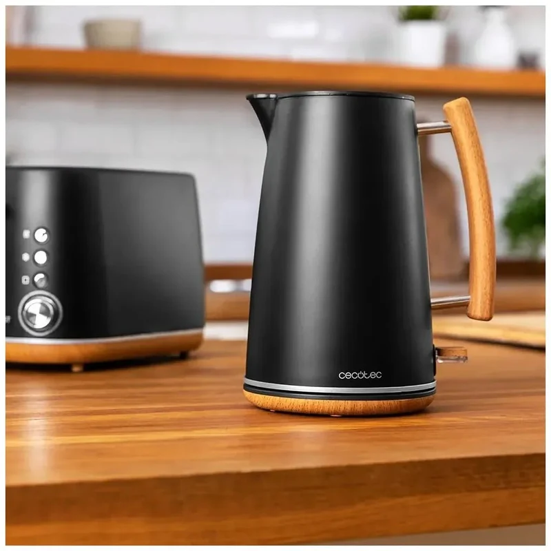 Hervidor de Agua 3000W, 1.7L, Acero Inoxidable, Diseño Elegante y Seguro de Cecotec