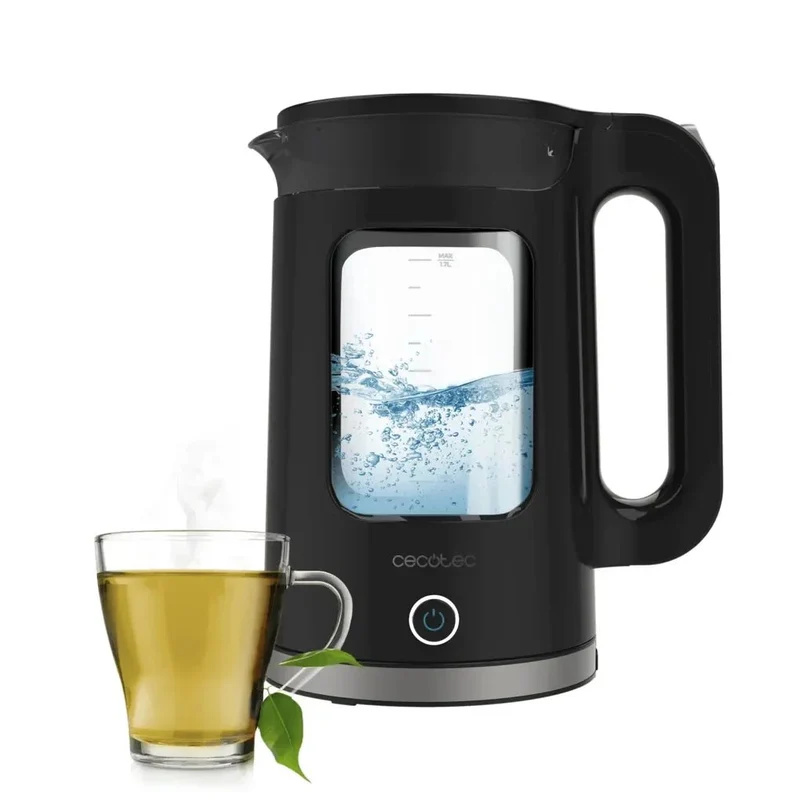Hervidor de Agua de Vidrio 1.7L con Potente Calentamiento y Función Keep Warm de Cecotec