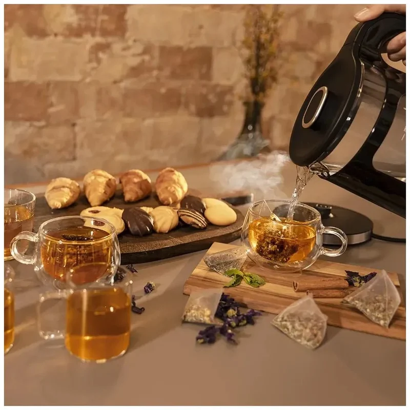 Hervidor de Agua de Vidrio 1.7L con Potente Calentamiento y Función Keep Warm de Cecotec